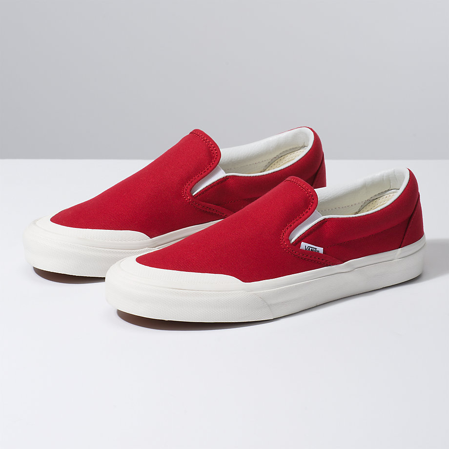 Vans Erkek Kaykay Ayakkabısı Slip-On 138 Kahverengi Kırmızı Outlet | 97558-134